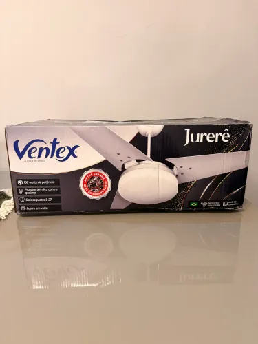Kit Ventilador De Teto Ventex Noronha Branco/tabaco 127V (lacrado com NF)