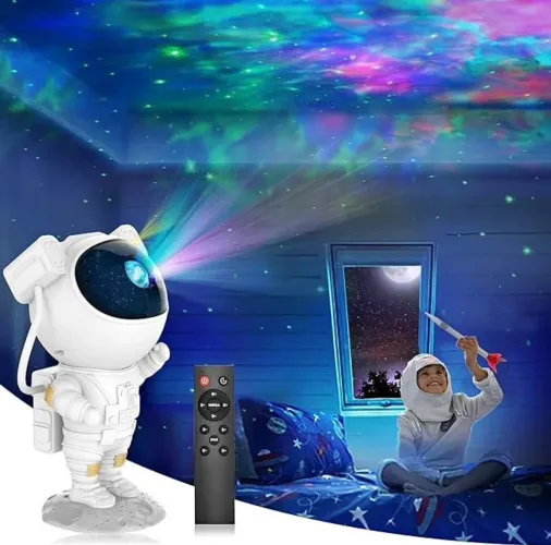 Luminária Projetor Astronauta