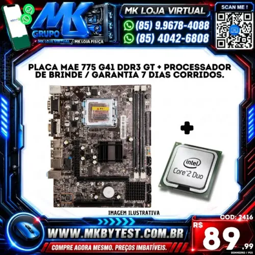 Placa mae 775 g41 ddr3
