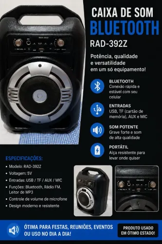 Caixa de som RAD 392Z