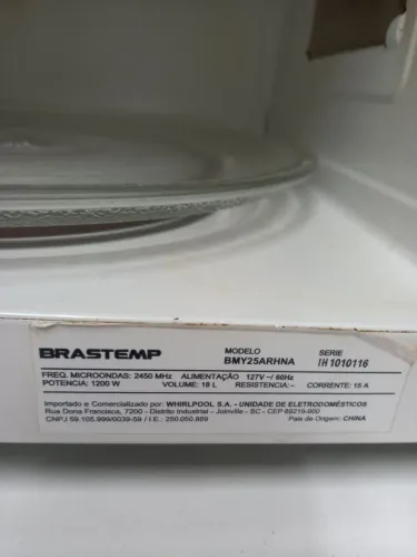 Brastemp Microondas Inox 18L grande 1200w