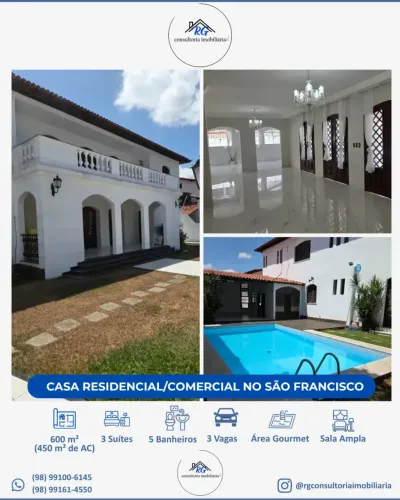 Excelente Casas Duplex | 450m² | Terreno de 600m² | Piscina | São Francisco