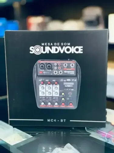 Mesa de som Console Soundvoice MC4-BT 127/220V 4 Canais Bluetooth