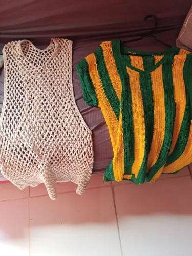 Camisa de crochê usado apenas 1 vez