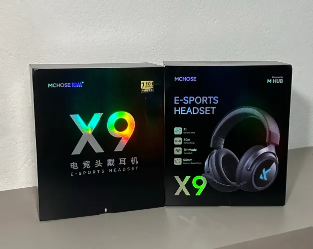 (NOVO) Headset Mchose X9 Sem Fio - TriMode, EarPads EXTRAS