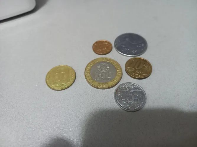 Moedas antigas.
