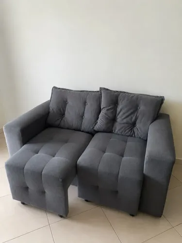 sofá retrátil 2 lugares