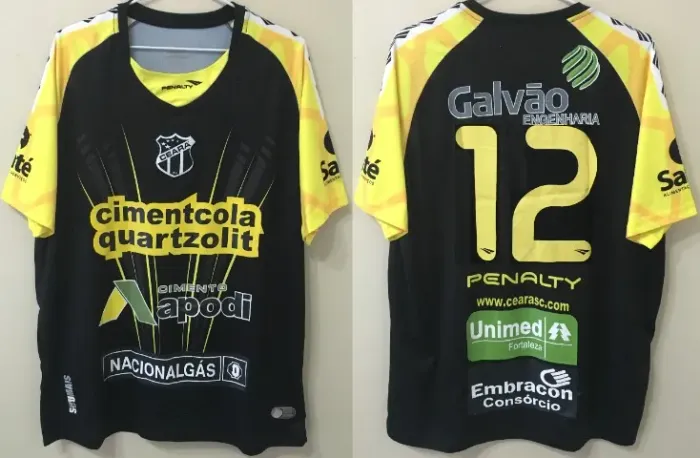 Camisa Ceará Penalty Gol 2013 Tam G #12 Usada pelo Jaílson em Excelente Estado