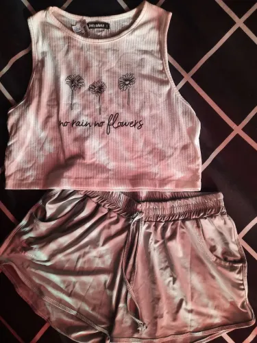 Conjunto shorts e croped 