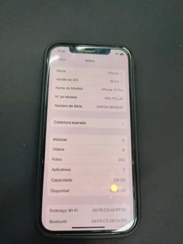 iPhone 12 pro branco 128gb nunca foi aberto sem marcas sem detalhes com brindes só usar