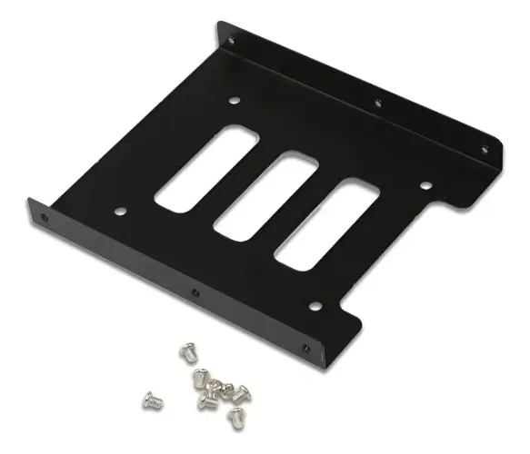 Suporte Adaptador Ssd Hd 2.5 Baia 3.5 Metal + Kit 04 Cabo SATA