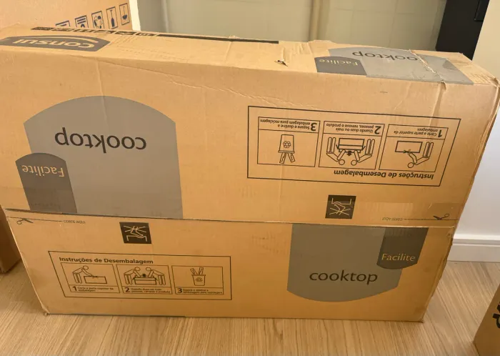 COOKTOP 5 BOCAS GÁS CÔNSUL NOVO NA CAIXA COM NOTA FISCAL
