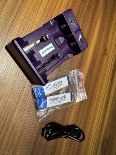 Kit novo: carregador USB + 2 baterias chiclete 1400mAh para Walkman, Minidisc e Discman