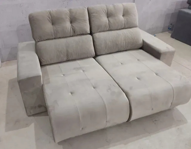 SOFA RETRATIL RECLINÁVEL 2MT FRETE GRÁTIS