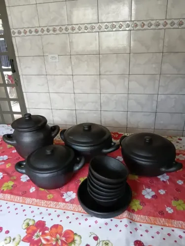 Jogo de panela de ferro com 11 peças