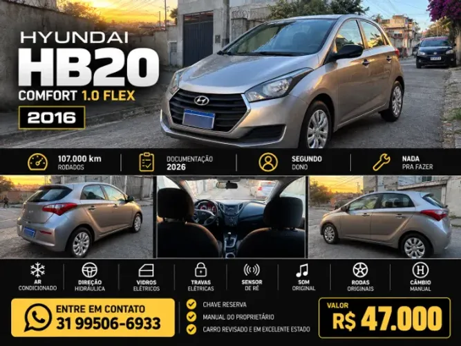 Hyundai HB20 Comf./c.plus/c.style 1.0 Flex 12V 2016