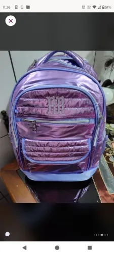 Mochila Rebeca bombom novinha grande