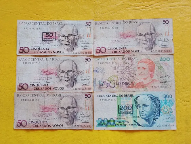 Lote de Cédulas de Cruzados Novos 