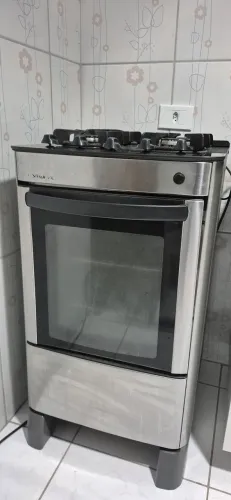 Fogão 4 bocas Esmaltec para gás encanado 