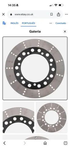 Disco de freio dianteiro sólido MTX Performance Moto para Kawasaki Z1000 1982-2005