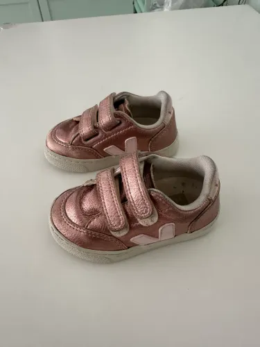 Veja vert bebê infantil rosa tamanho 20 original