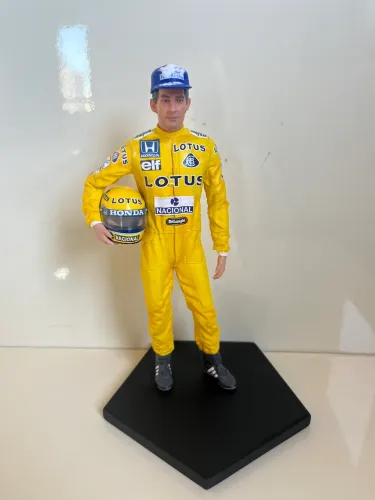 Estatua Ayrton Senna F1 1987 Iron Studios 1/10 # Minichamps