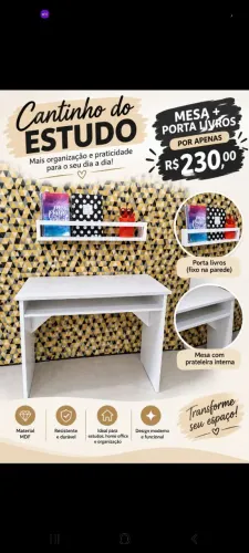 Escrivaninha + Porta Livros