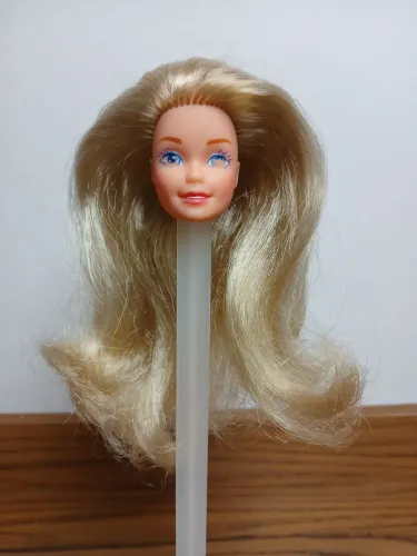 Cabeça Barbie Noiva Moda Festa 1990