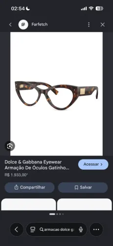Óculos DOLCEGABANNA ORIGINAL