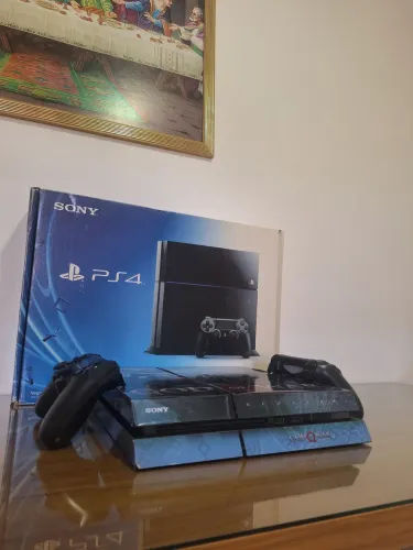 PS4 DESBLOQUEADO 500GB | 2 CONTROLES + 20 JOGOS | LACRADO !