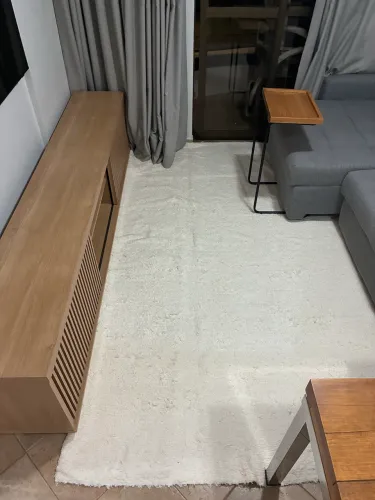 Tapete de Algodão Boho Cru 2x3m - Minimalista / Excelente Estado