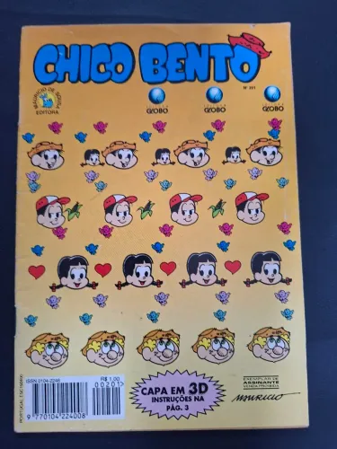 Revista HQ Chico Bento Numero 201 Editora Globo - Capa em 3D