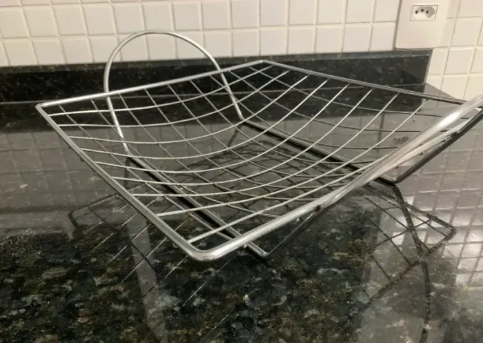 Fruteira de mesa quadrada Utimil Pedestal CR413 Nova