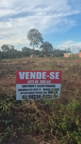 Lote 300 m2 - Residencial Aguas Claras. Lote está quitado, escriturado.