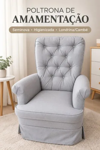 Poltrona de amamentação de balanço