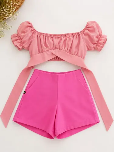 Conjunto Rosa Feminino