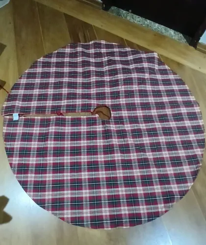 Saia de árvore de Natal dupla face grande