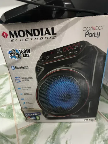 Caixa de som mundial eletronic 150w Bluetooth 