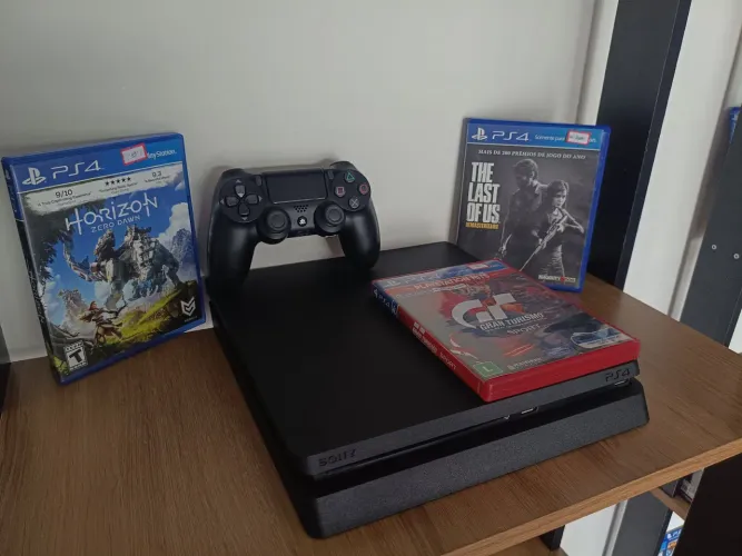 Ps4 slim 1tb com jogos incluso