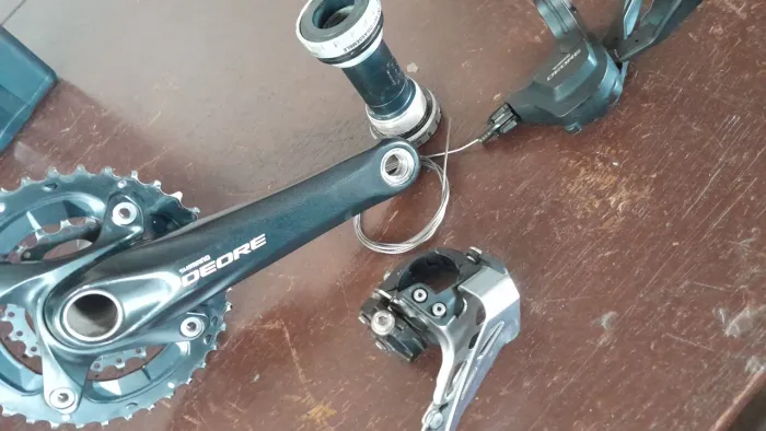 Pedivela shimano deore 2v com trocador e câmbio 