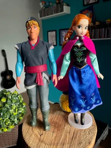 Bonecos Casal Anna e do Kristoff Frozen - Usados