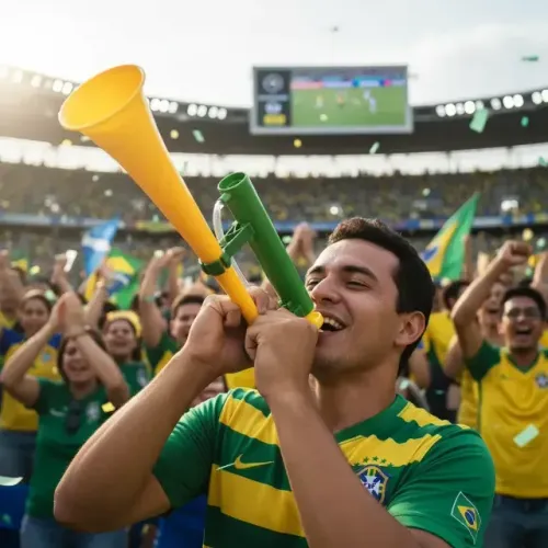 Buzina De Pressão Copa Verde E Amarela Grande Brasil