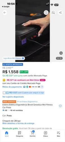 Vendo esteira eletrica novinha