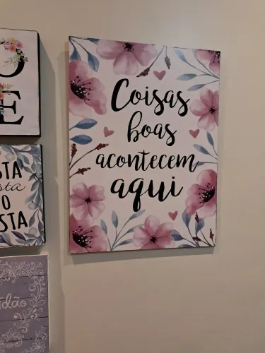 Kit 4 quadros decorativos