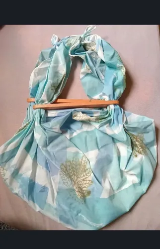 Bolsa de tecido pintado à mão (NOVA)