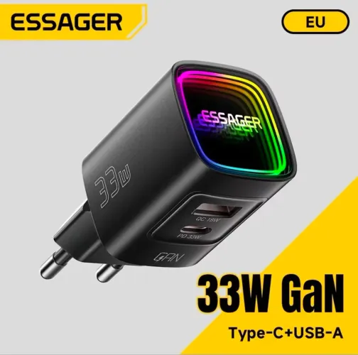 CARREGADOR ESSAGER RGB 33W