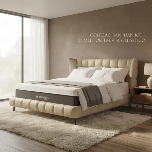 Cama Completa com Colchão San Juan Ice - 102076656