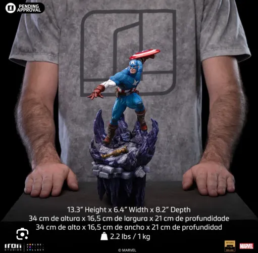 Capitão América Exclusivo Infinity Gauntlet Iron Studios