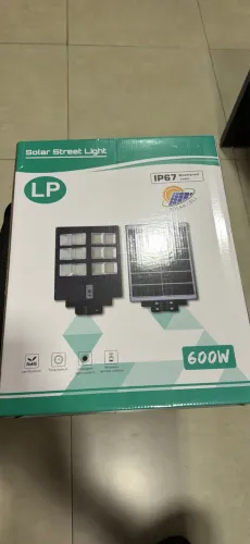 Luminária pétala solar com controle remoto e suporte produto novo na caixa