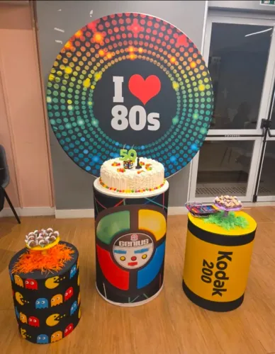Kit Decoração de Festa Anos 80